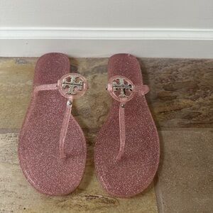 Pink Tory Burch Mini Millet Jelly Sandal